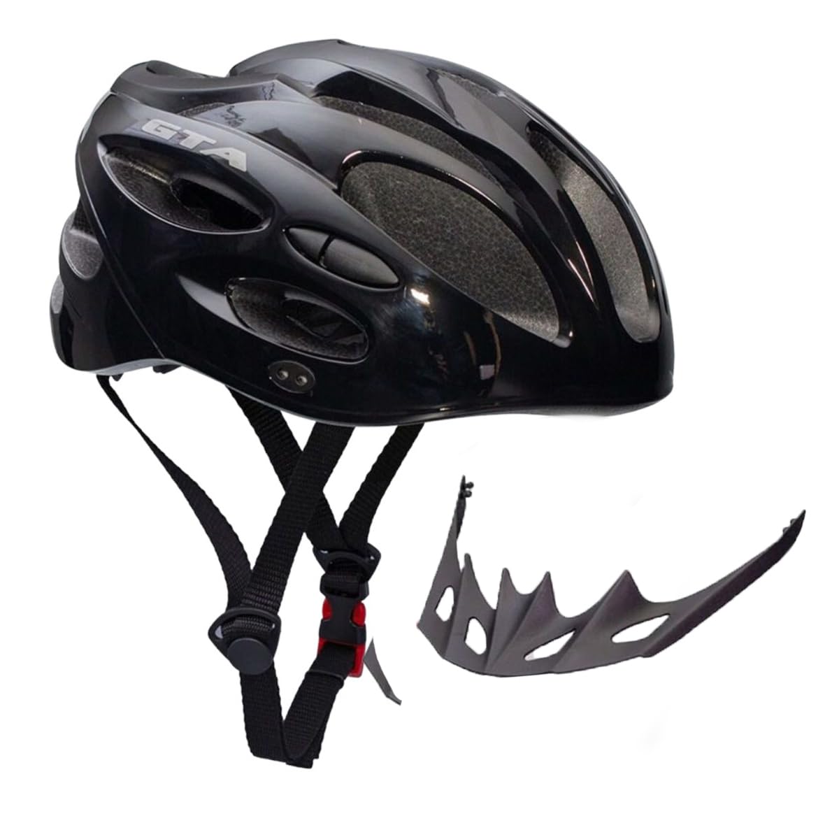 Capacete Bike Pisca Led Ciclismo Mtb Leve Preto Original Gta