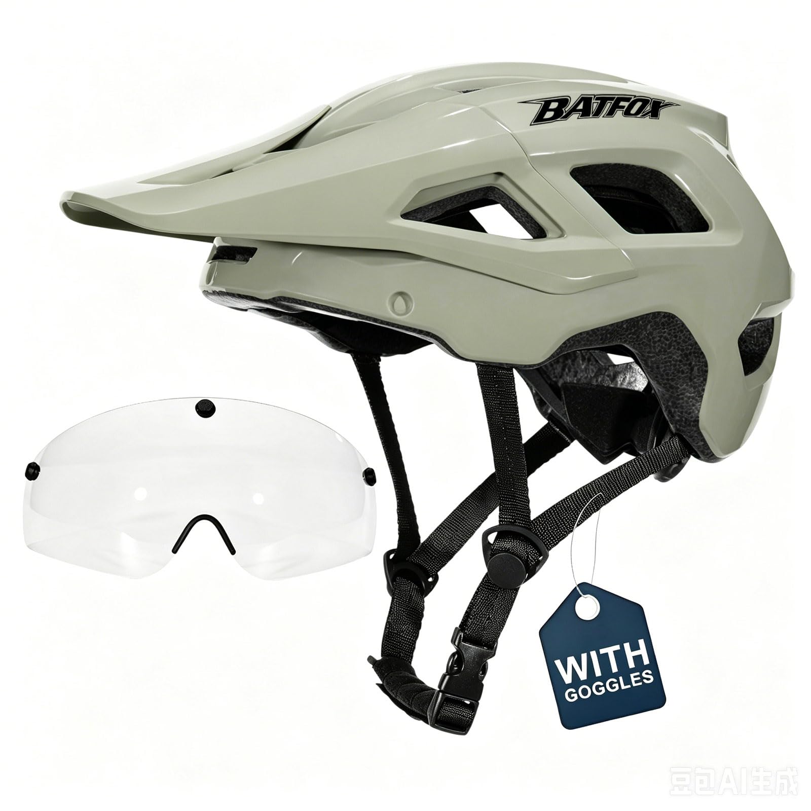 Capacete NTA 8776 E-Bike e Mountain Bike para adultos jovens, capacete de ciclismo E-MTB para homens e mulheres (52-60 cm)