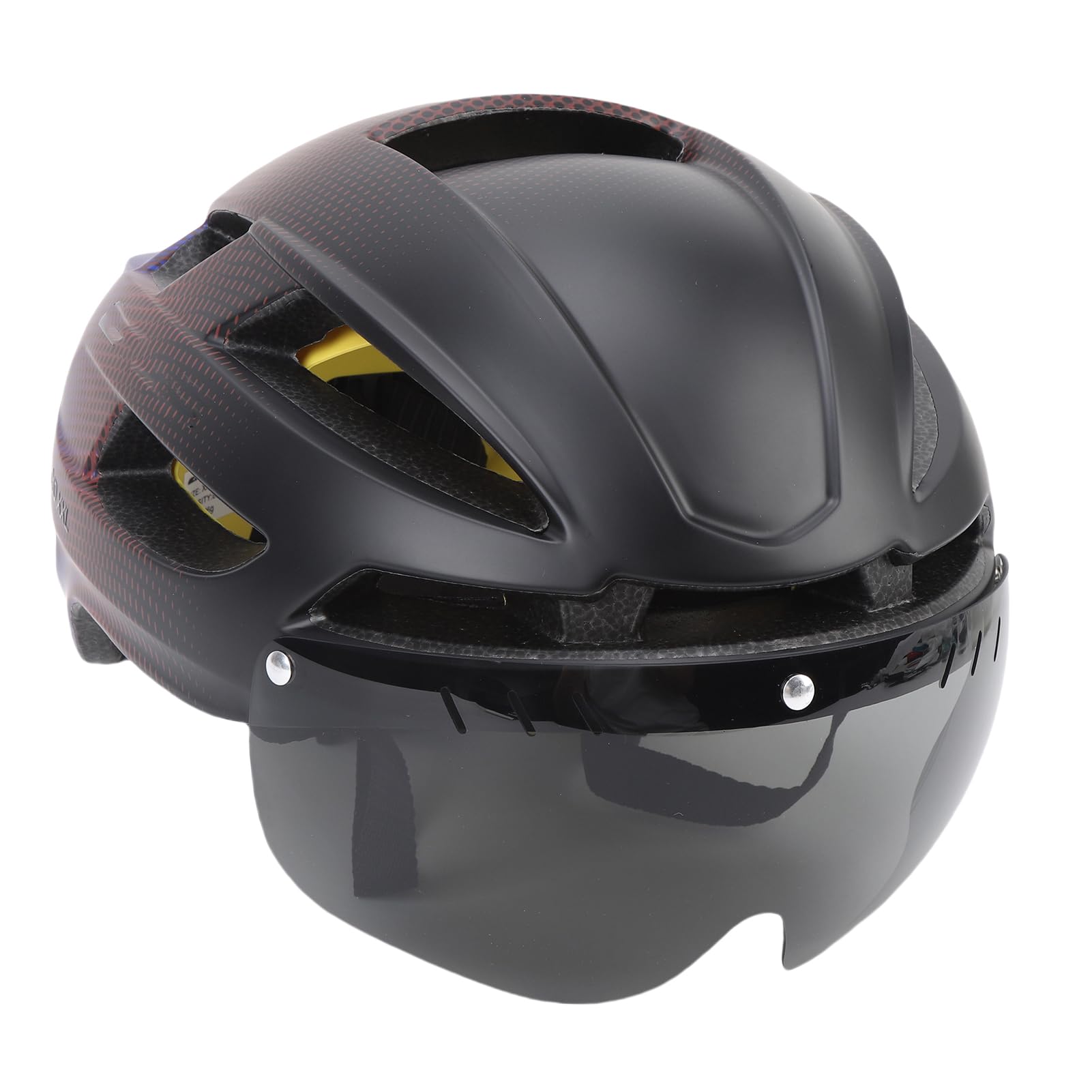 Acouto Capacete de Ciclismo Com Tecnologia MIPS e Luz LED, Capacete de Bicicleta Com óculos para Mountain Bike, Ajuste 65 Cm
