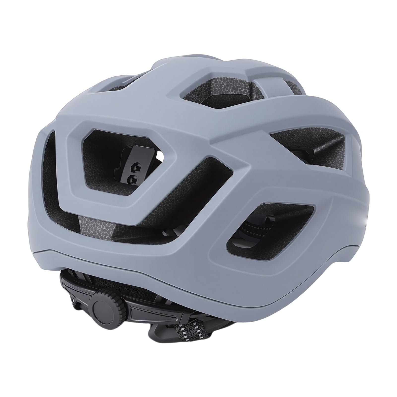 AMONIDA Capacete de Bicicleta Ventilado Leve Ajustável Estrada Mountain Bike Capacete para Ciclismo Cinza 1, Bicicleta, Patins