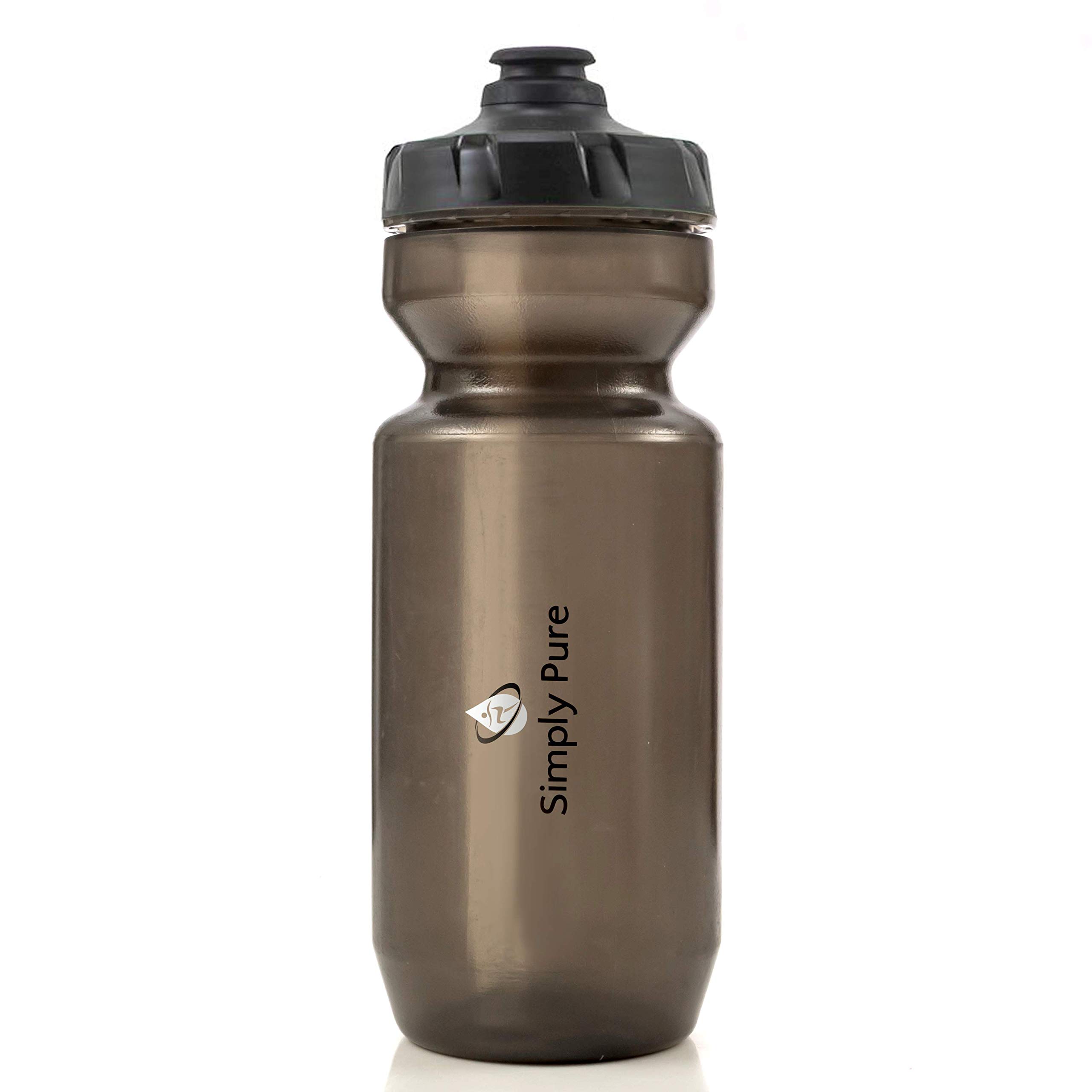 Garrafa de água Simply Pure Purist 623 g sem BPA, Sport & Bike Squeeze da Specialized Bikes (tampa Moflo) - preta