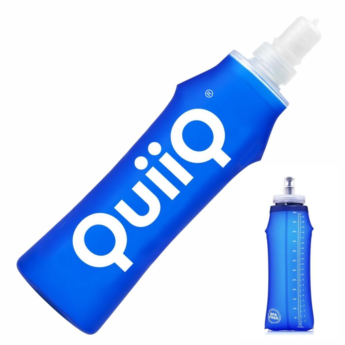 Garrafa Squeeze Silicone QuiiQ 500ml Treinos Bike Corrida