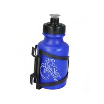 Garrafa de Ciclismo Infantil, 300ml, Azul | com Suporte