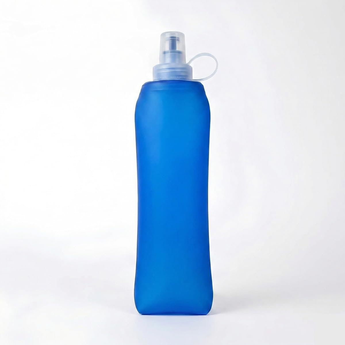 Garrafa Dobrável Silicone 500ml - Squeeze com Bico Anti-Vazamento, Leve, Pequena (25 cm) e Reutilizável - Ciclismo, Corrida e Bike - Livre de BPA