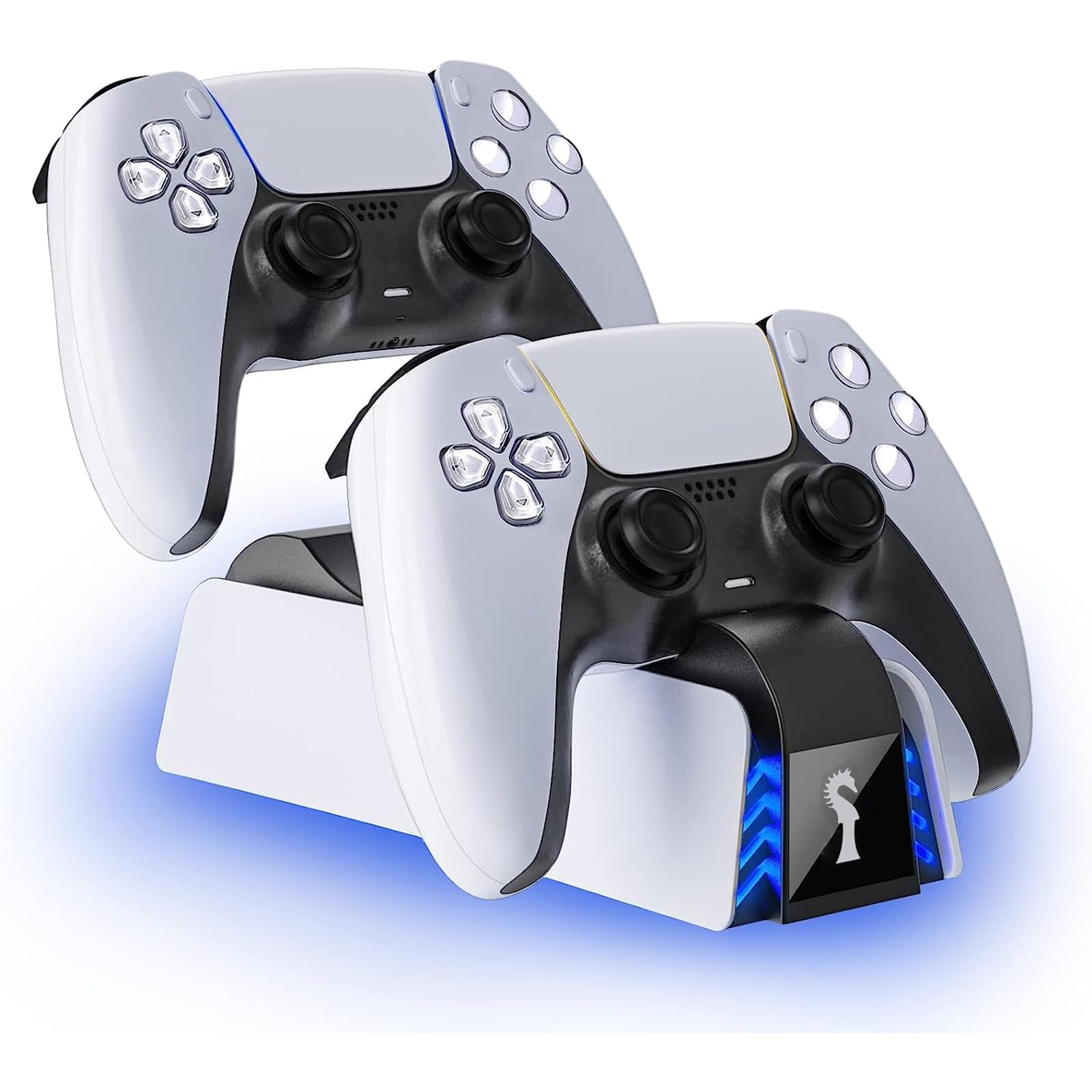 Base Carregamento Rápido Para Controles Dualsense do PS5 Acessórios Para PS 5 Estação De Carregamento Dock P/2 Controles com LED Suporte Estável - USB-C