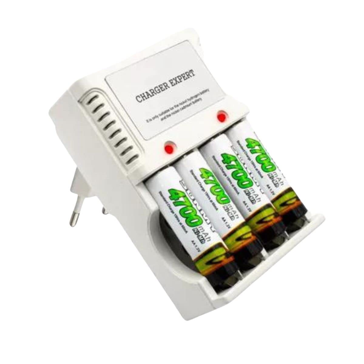 J. Junaid Jamshed Carphone Warehouse Kit Carregador de Pilhas e Baterias 9v + 4 Pilhas AA 4700mAh Recarregáveis