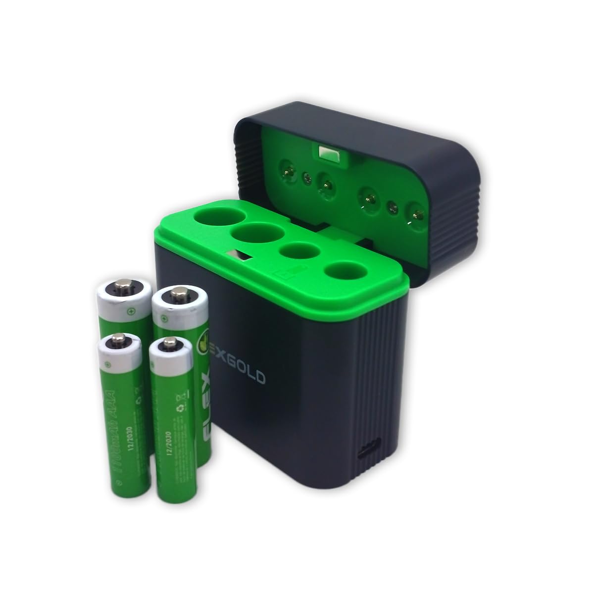 Boyu Cell Carregador de Pilhas AA AAA Recarregáveis via cabo tipo C LED Carga Múltipla indicador de Carga Entrada USB A