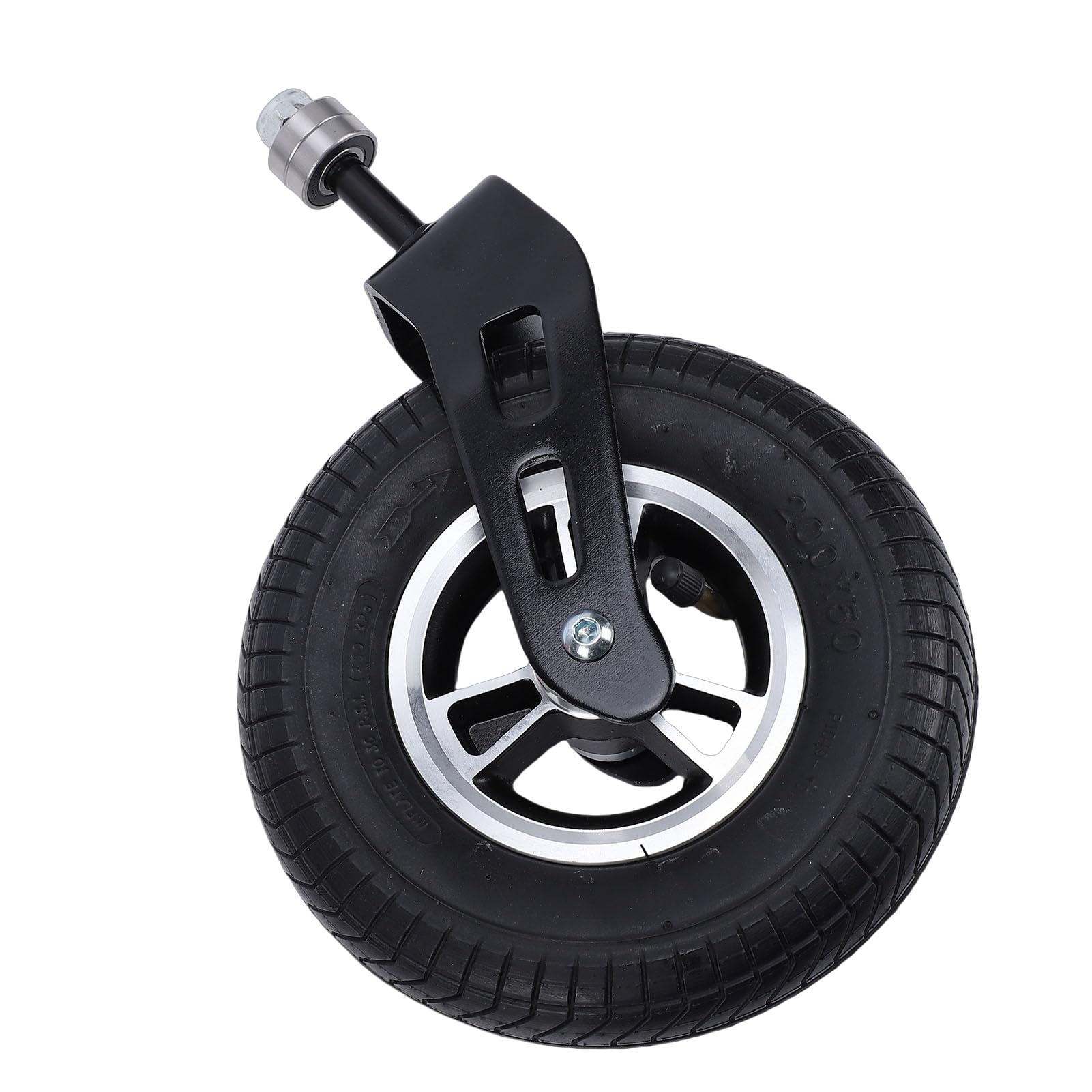 Garosa Roda de Rodízio Universal de 8 Polegadas Com Design Antiderrapante para Carrinho de Mão, Carrinho Elétrico, Ferro Fundido, Liga de Alumínio, 1 Unidade