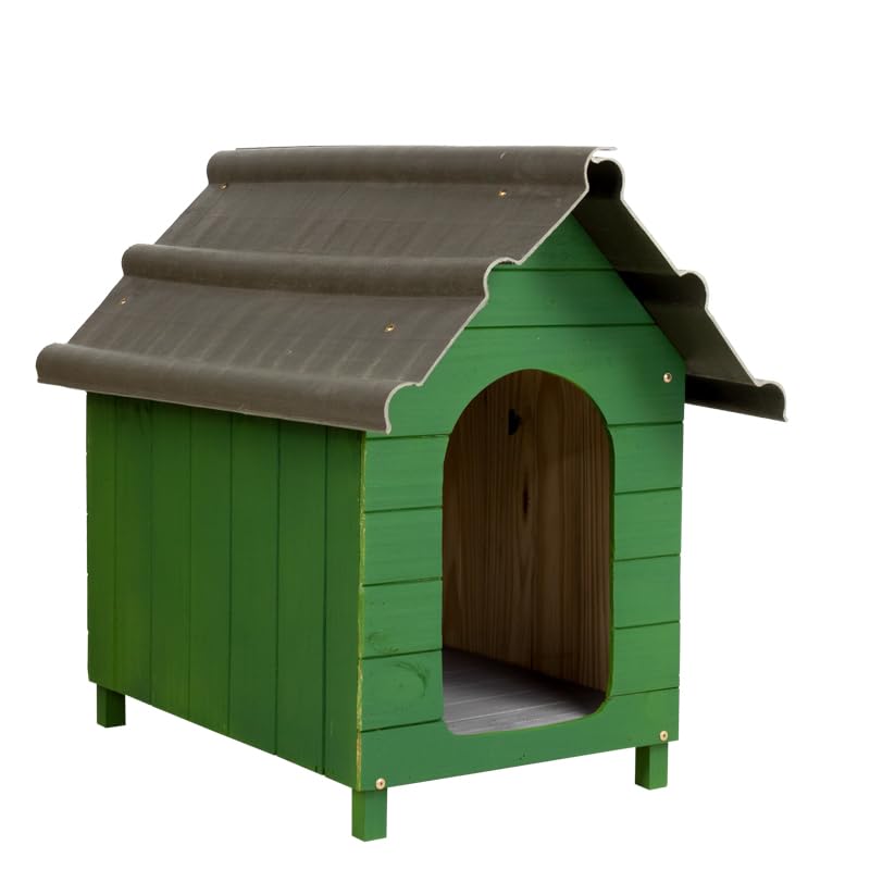 Beethoven Agropet Casa Casinha De Cachorro com Telhado Ecológico Média N3 Cor Verde