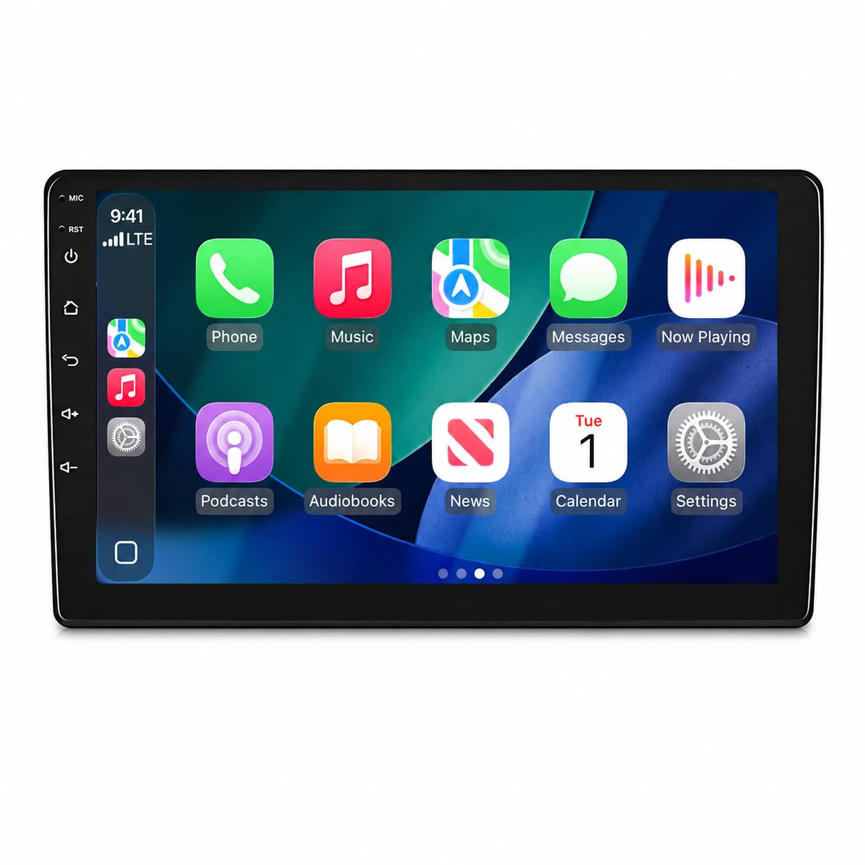 Central Multimídia MP5 Premium 10" 2GB RAM 32GB Android – CarPlay e Android Auto Sem Fio, GPS, Bluetooth, Wi-Fi e Espelhamento 2DIN