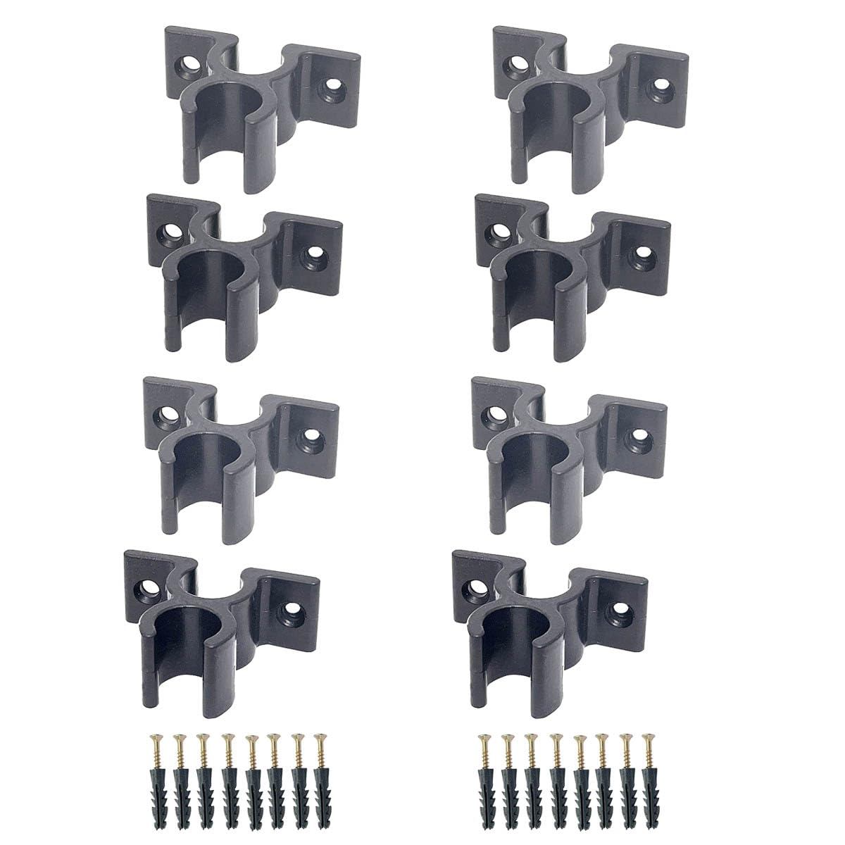 Kit 8 Fixadores para Cercado Dobrável Pet Preto