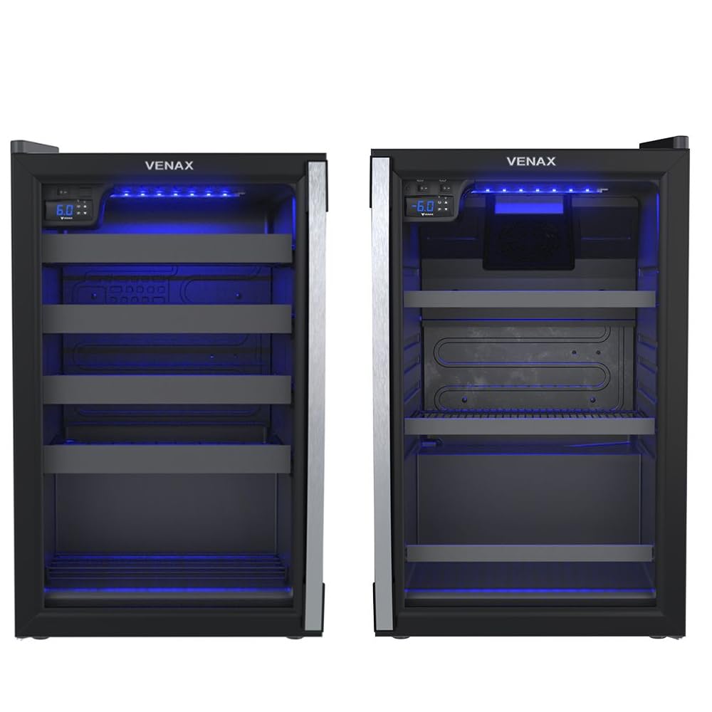 Cervejeira + Adega Venax Blue Light e Piubella 100 Preto 127V