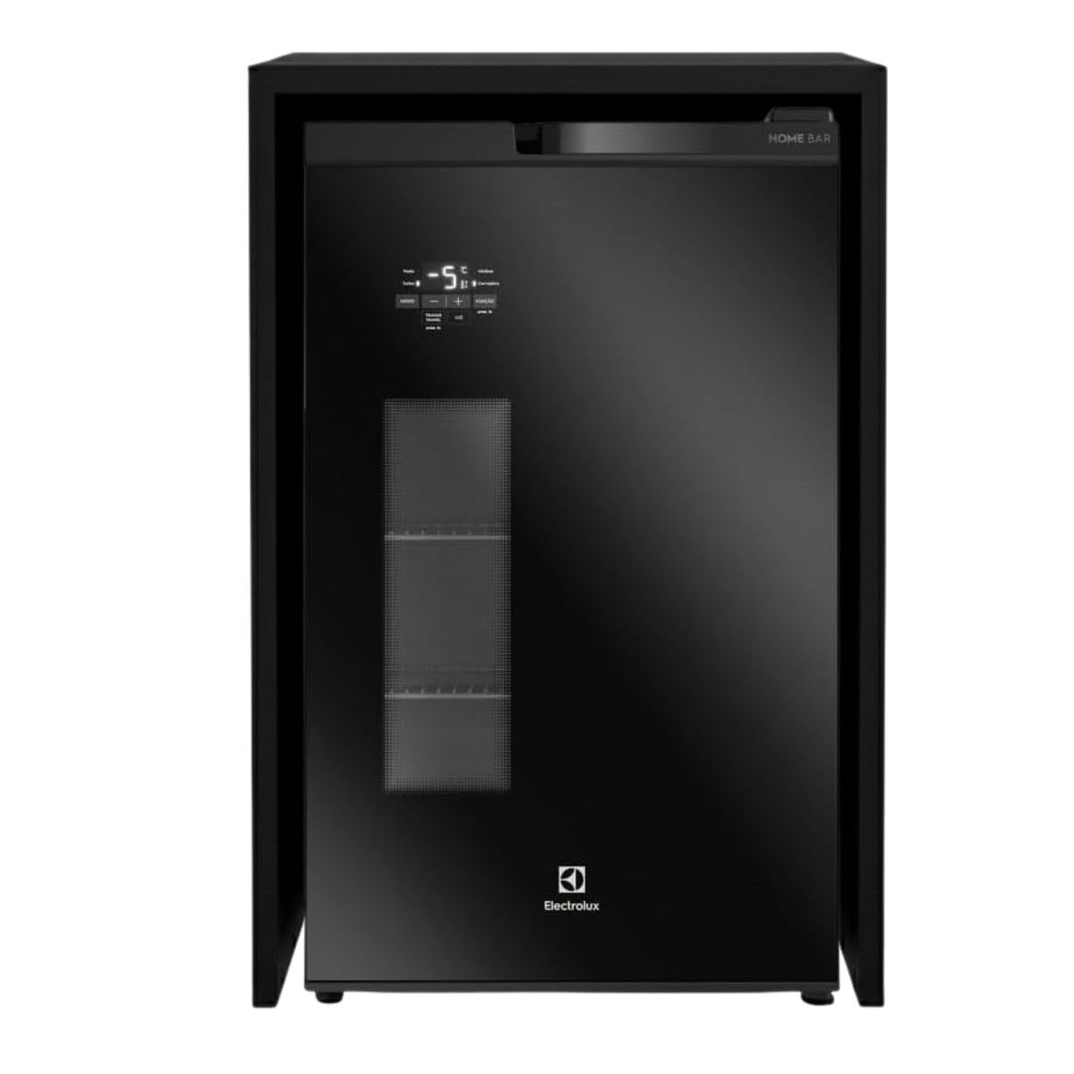 Nicho Para Frigobar Cervejeira Bancada Mdf 90x60x52cm Preto
