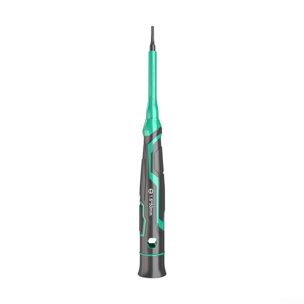 Chave de fenda isolada 1000 V para cabeça chata de aço crv com ponta magnética forte para reparo elétrico - ferramenta de precisão (1,6 mm)