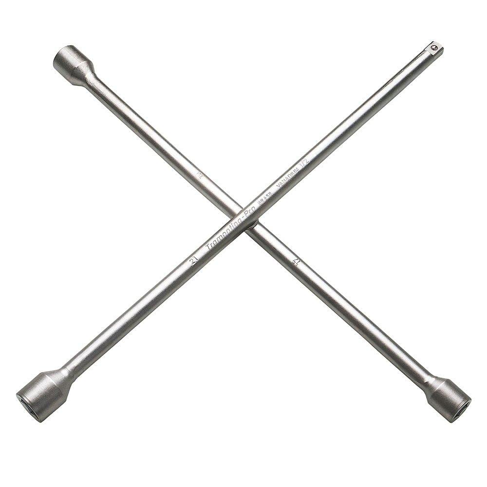 Chave de Roda Tipo Cruz 17 x 19 x 21 mm com Encaixe de 1/2 Pol.-TRAMONTINA PRO-44710003