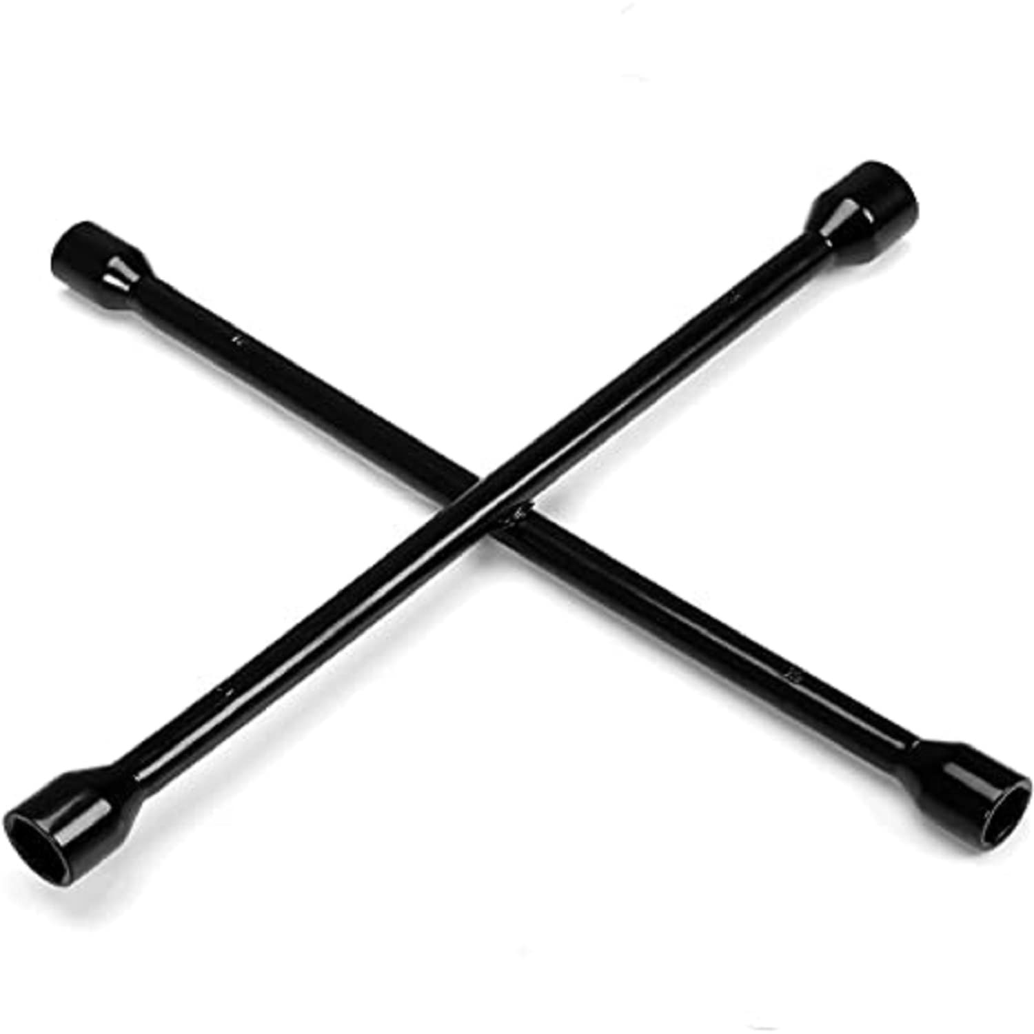 Big Red TRX31101-14FR Torin Professional Chave de roda cruzada de 4 vias de serviço pesado universal de 14 polegadas (11/16", 3/4", 13/16", 7/8") para troca de pneus e manutenção automática, preta