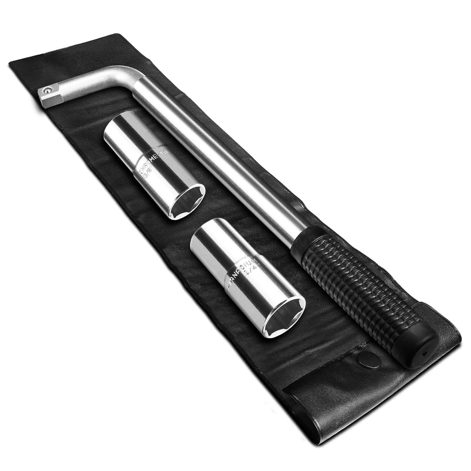 Chave telescópica, chave de roda estendida com soquetes de aço cromo vanádio de 17 mm/19 mm, 21 mm (13/40.6 cm) / 22 mm (7/20.3 cm) para carro, caminhão, vans