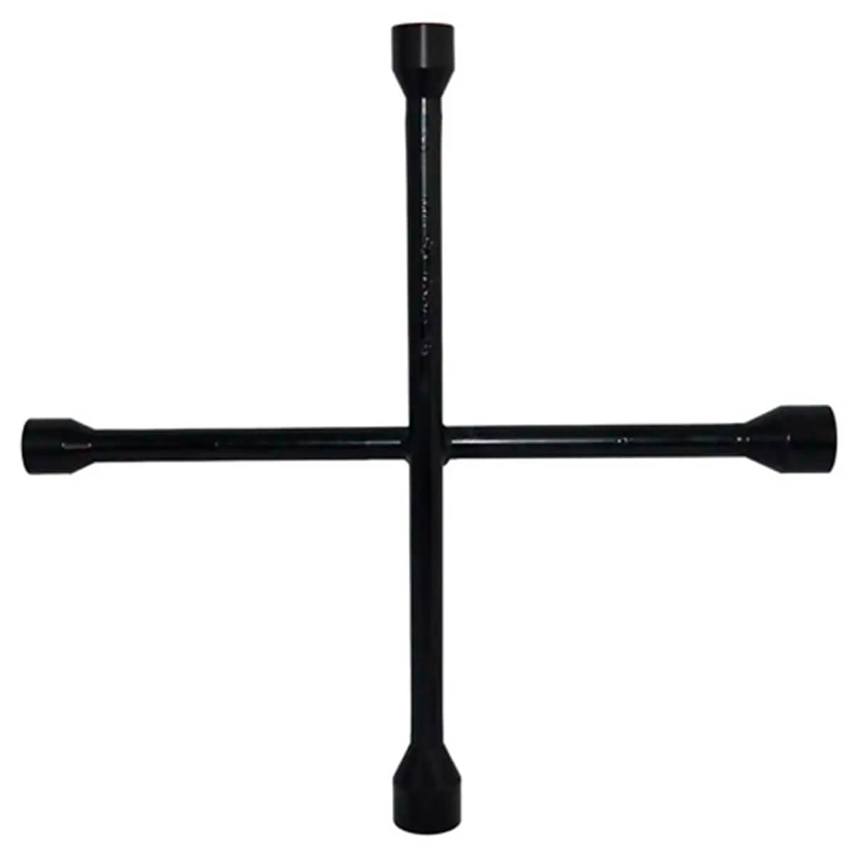Chave De Roda 4 Bocas Universal Em Cruz Estrela 14 Polegadas 17x19x21x23mm Premium