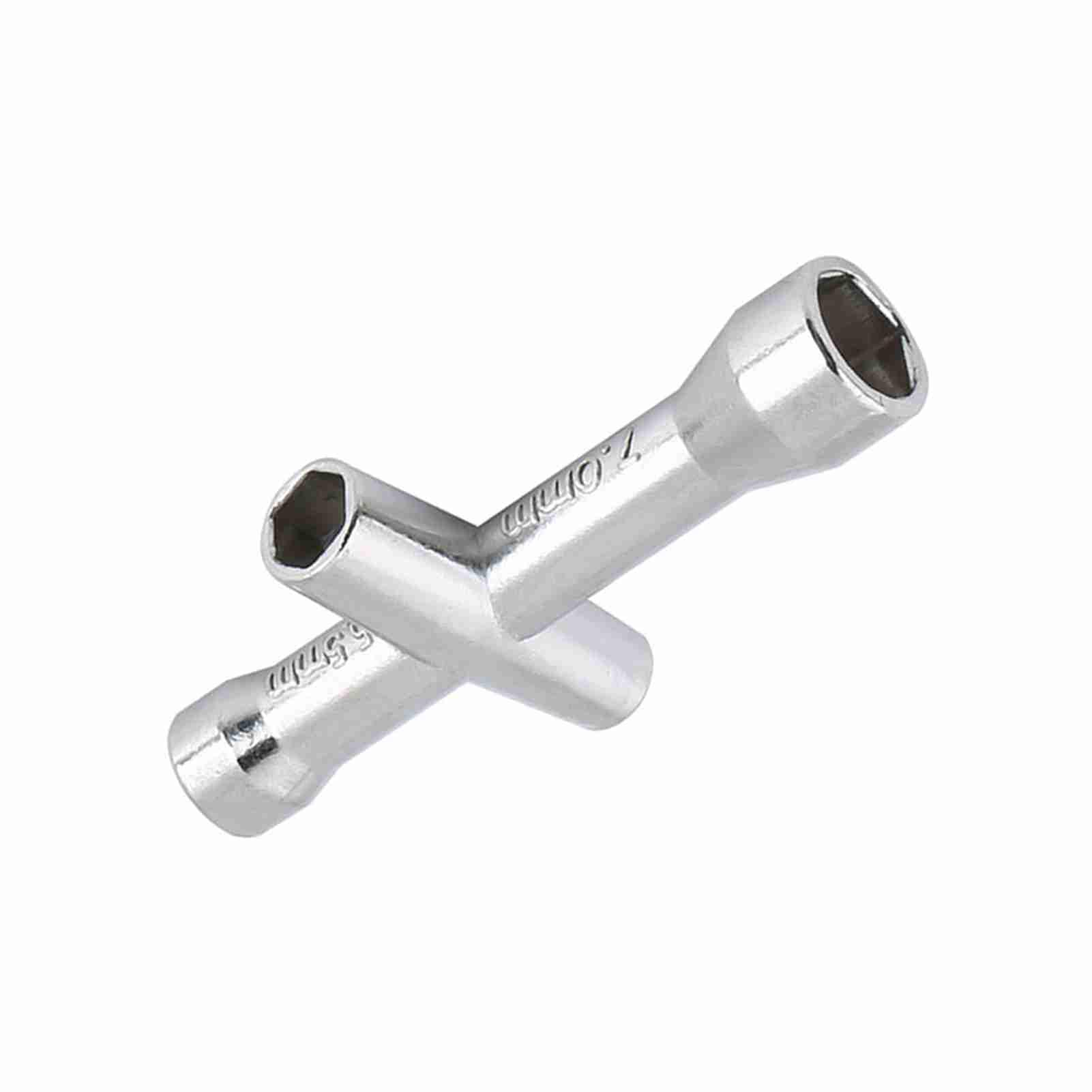 Estink Chave Cruz Multifuncional, Ferramenta de Metal para Parafusos e Porcas M2 M2.5 M3 M4, Com Superfície Banhada para Aviões e Carros RC