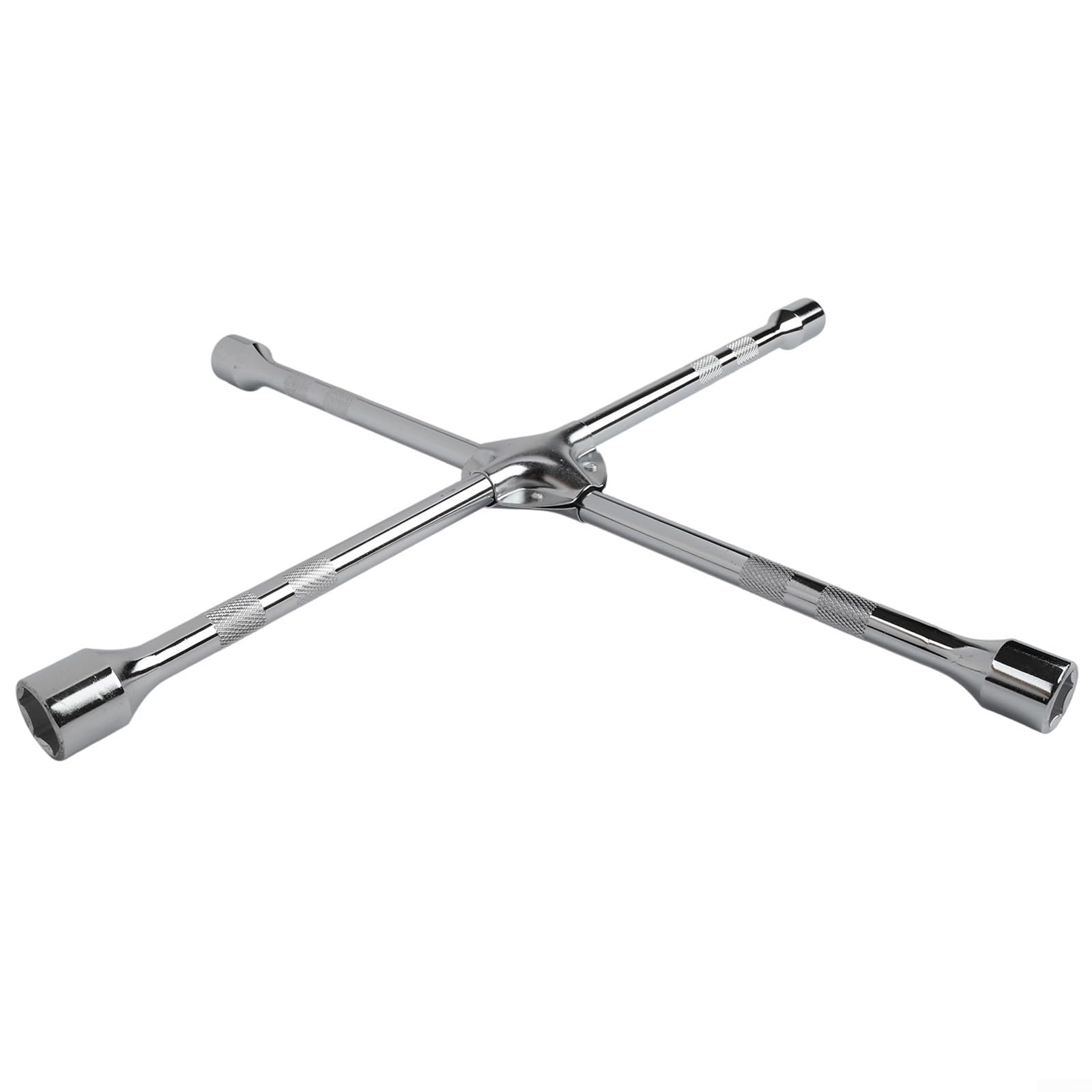Chave de Roda Cruz 4 Bocas 17 19 21 23mm Aço(20inch) | Aço carbono robusto, 4 bocas 17-23mm, durante ideal para carros e SUVs, rodoviária