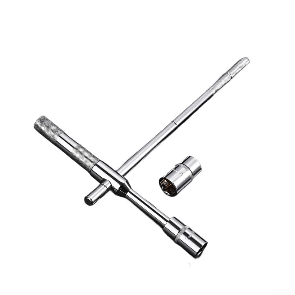 Conjunto Chave de Roda Cruz Extensível 17mm a 23mm durante ferramenta durante profissional Desmontagem Pneu Veículo(A)