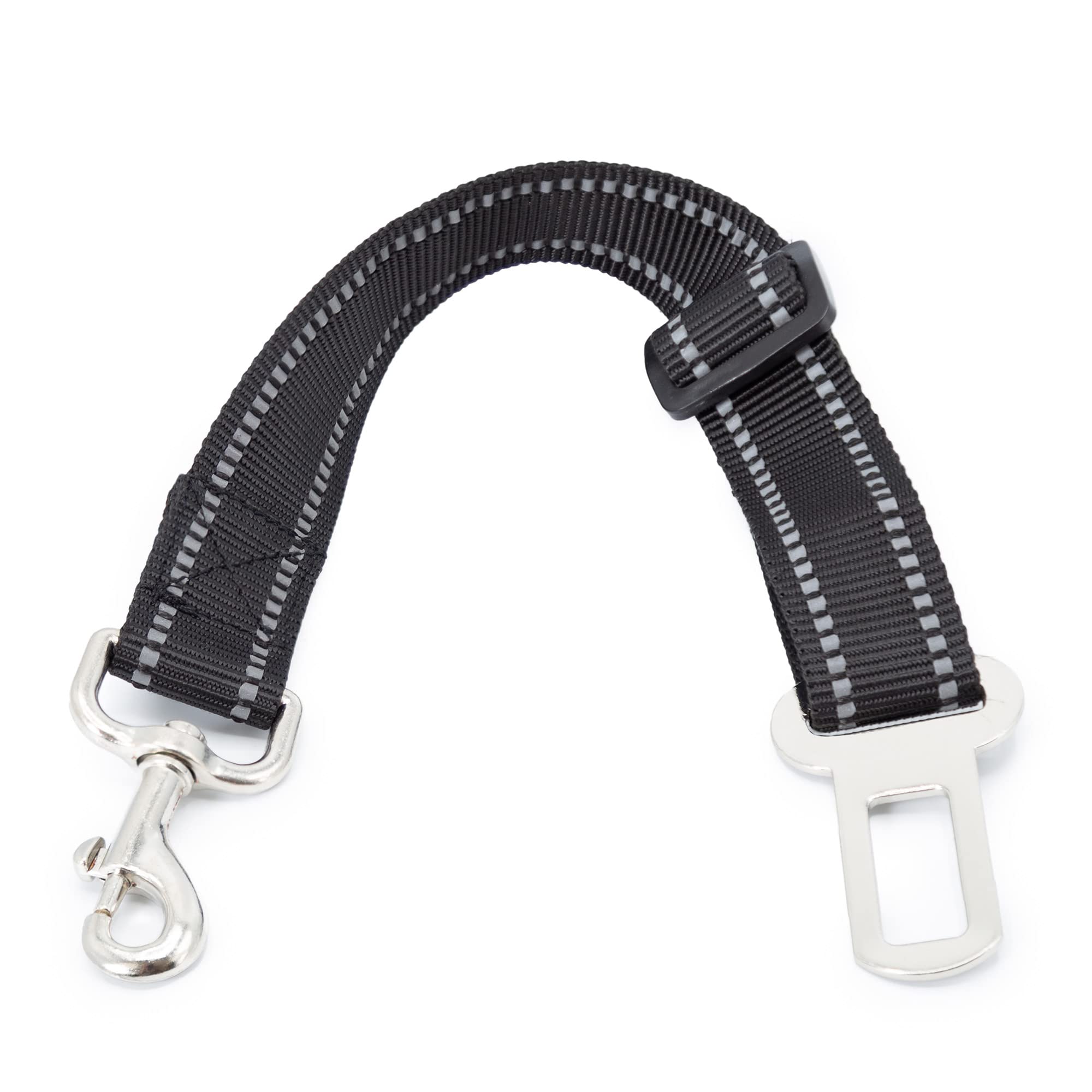 Cinto de segurança para carro Poodle Pet Easy Click para cães | Alça de nylon de comprimento ajustável e fivela de metal para assento de carro | Bel seguro e seguro para animais de estimação (EX