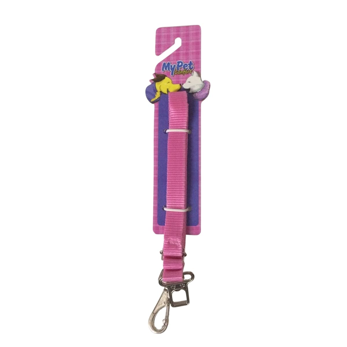MY PET BRASIL Adaptador De Cinto De Segurança Pet Rosa 20Mm X 70Cm