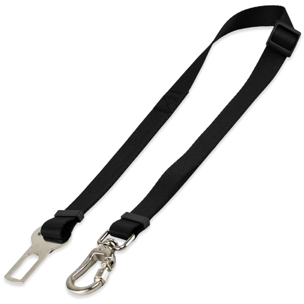 Basic Pet Cinto De Segurança Pet Universal Cachorro Gato Cães Gatos Carro Coleira Adaptador Ajustável (Preto)
