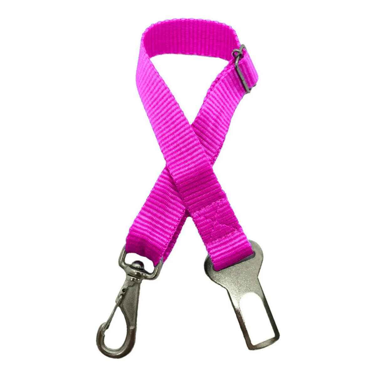 Cinto De Segurança Pet Cachorro Gato Universal Veicular Ajustável Regulável Viagem Segura Até 35kg TáNaTela (Rosa)