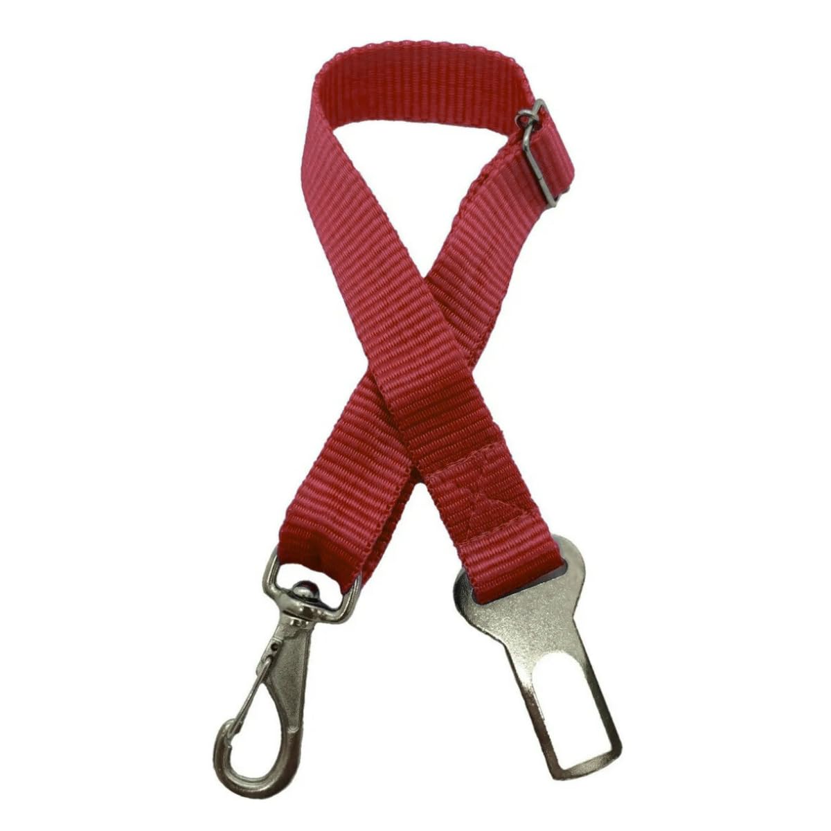 Cinto De Segurança Pet Cachorro Gato Universal Veicular Ajustável Regulável Viagem Segura Até 35kg TáNaTela (Vermelho)