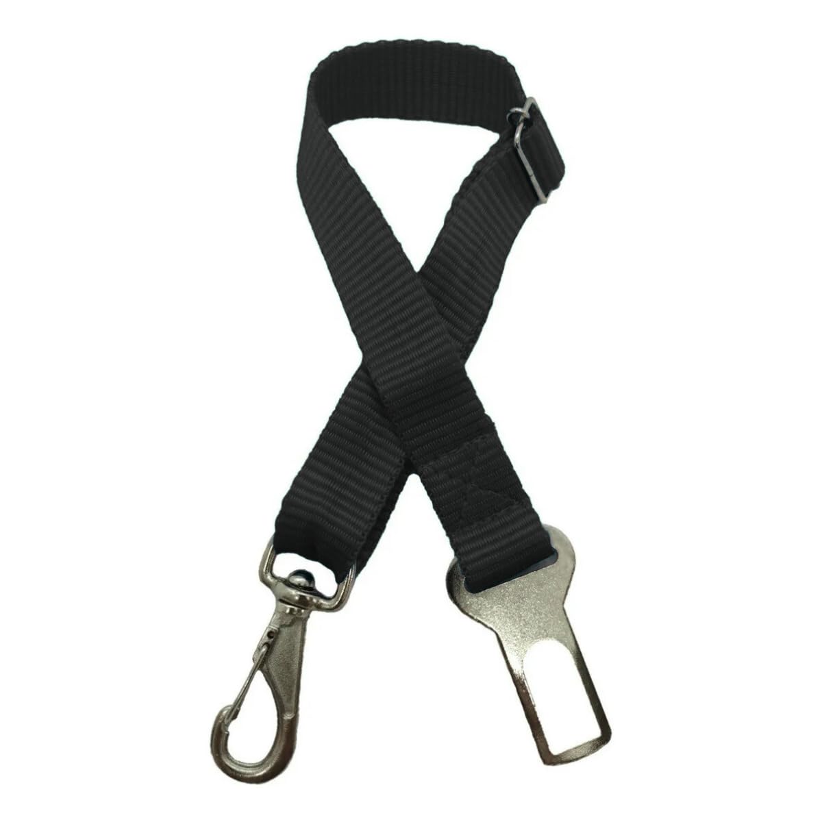 Cinto De Segurança Pet Cachorro Gato Universal Veicular Ajustável Regulável Viagem Segura Até 35kg TáNaTela (Preto)