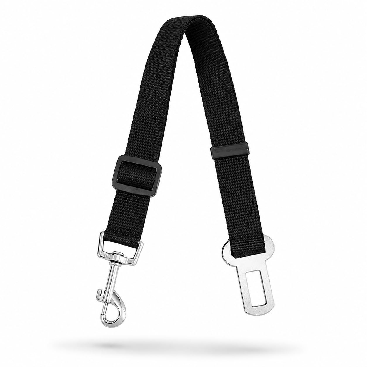 Cinto de Segurança para Cães PET Regulável com Mosquetão em Aço e Trava de Segurança – Fita Nylon Resistente 85cm Encaixe Universal para Carro