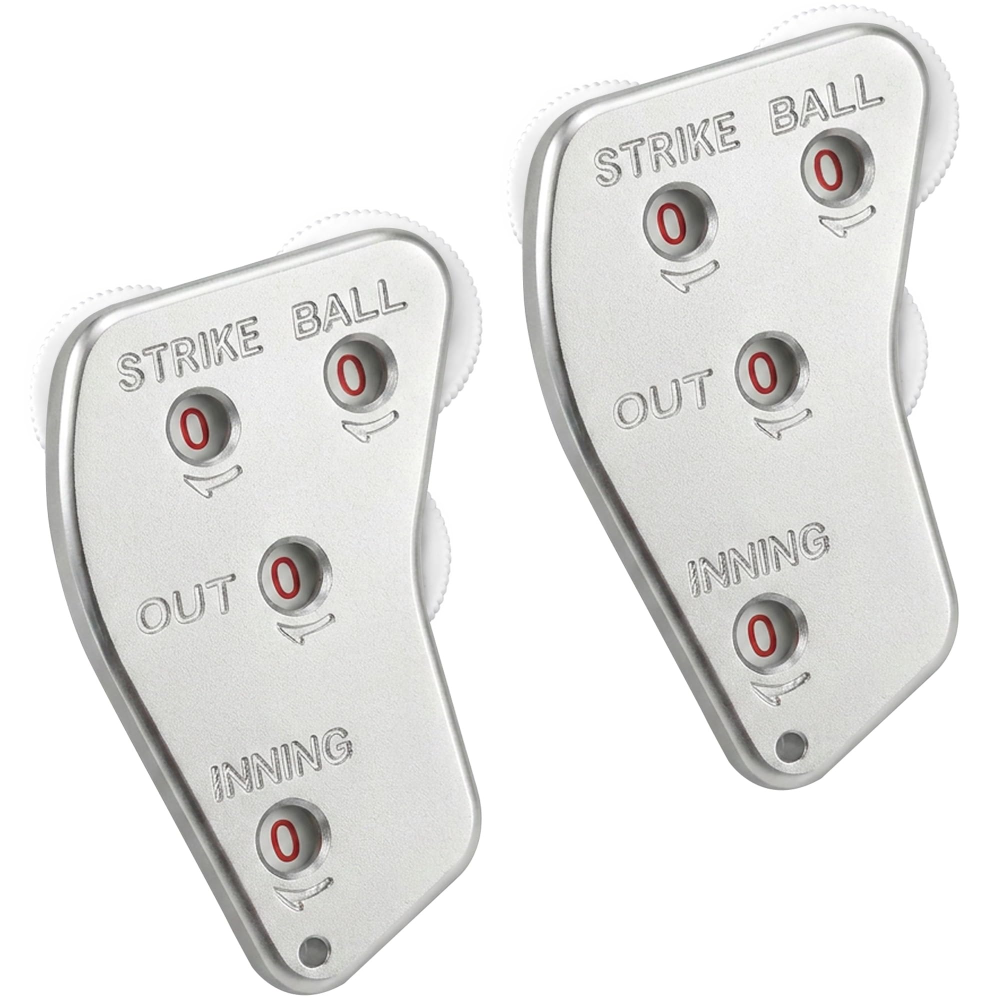 Watayo Clicker de árbitro de beisebol com roda, engrenagem indicadora de árbitro, clicker prático de contador de beisebol para gravação de pontuadores e bolas de entrada