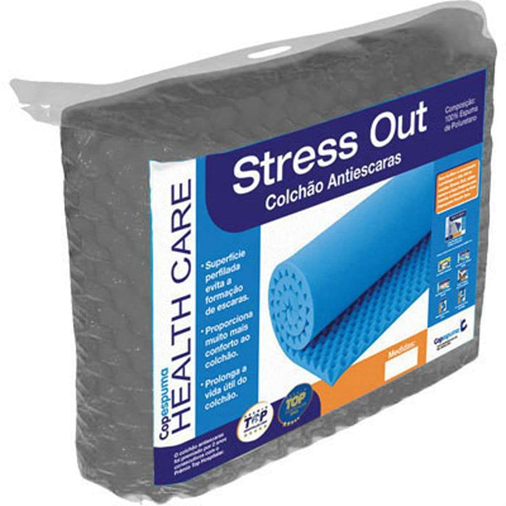 Colchonete Anti-Escaras S28 Stress Out Caixa de Ovo Casal 138X188X4 cm Copespuma