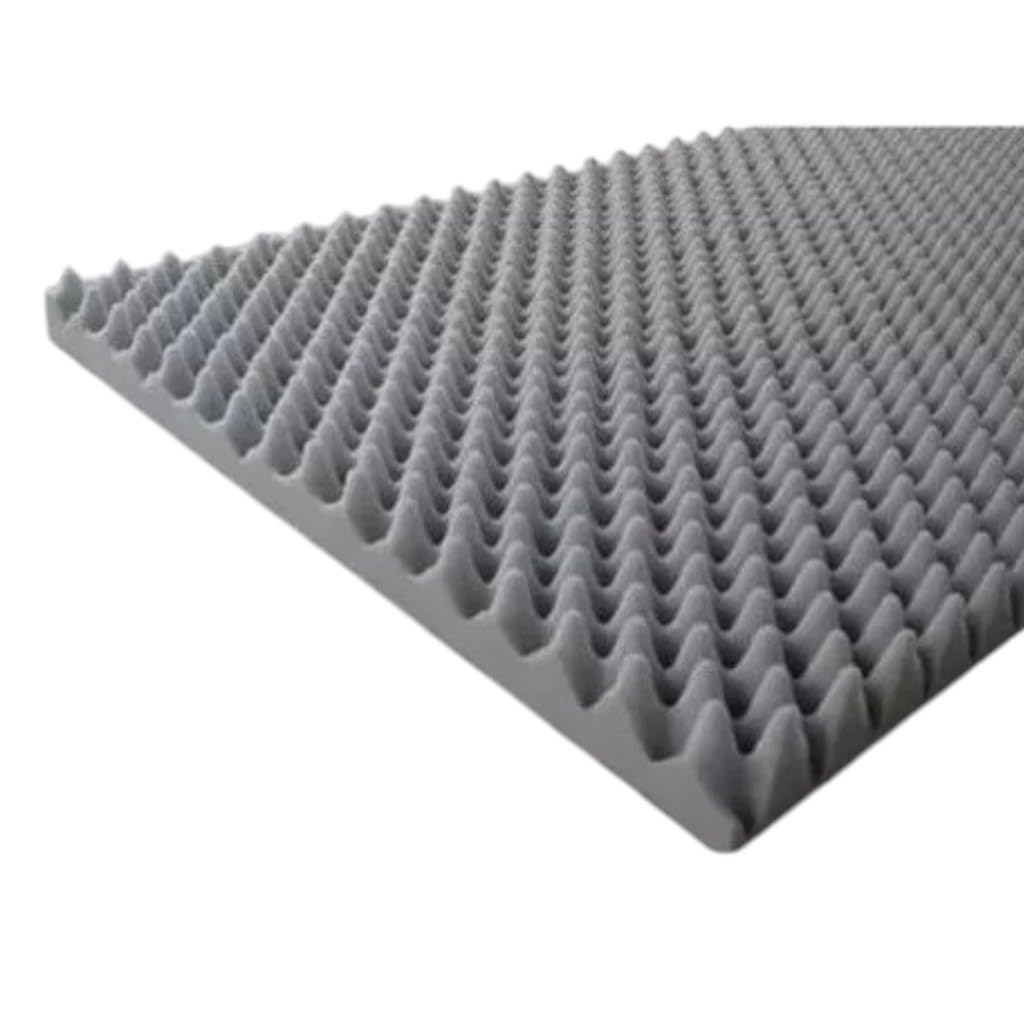 Colchão duplo Colchão de espuma Espuma tipo caixa de ovos Anti-escaras 190 cm x 130 cm x 4 cm (Casal)