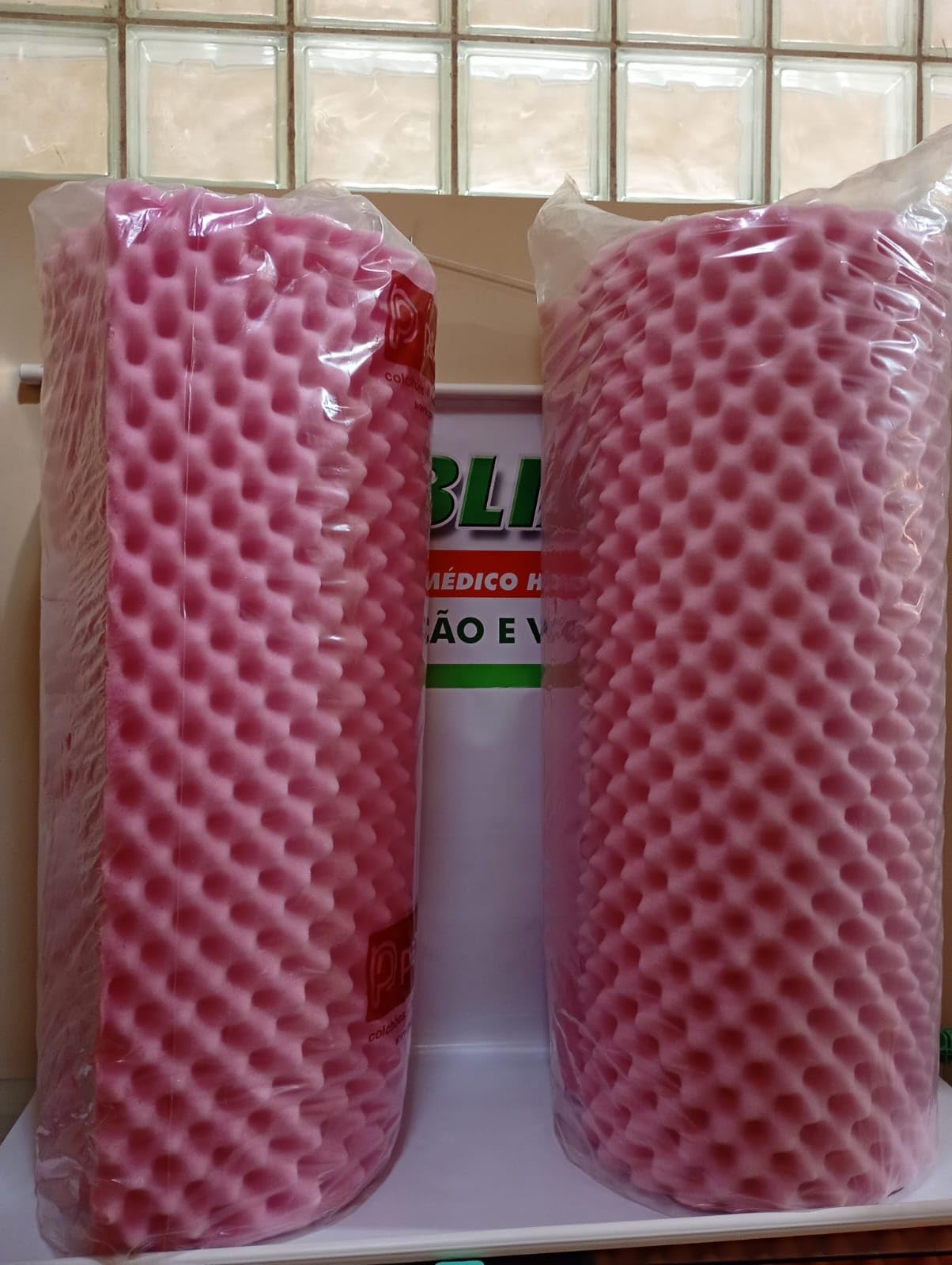 Colchão Solteiro D23, Caixa De Ovo, 188x85x4 cm ROSA