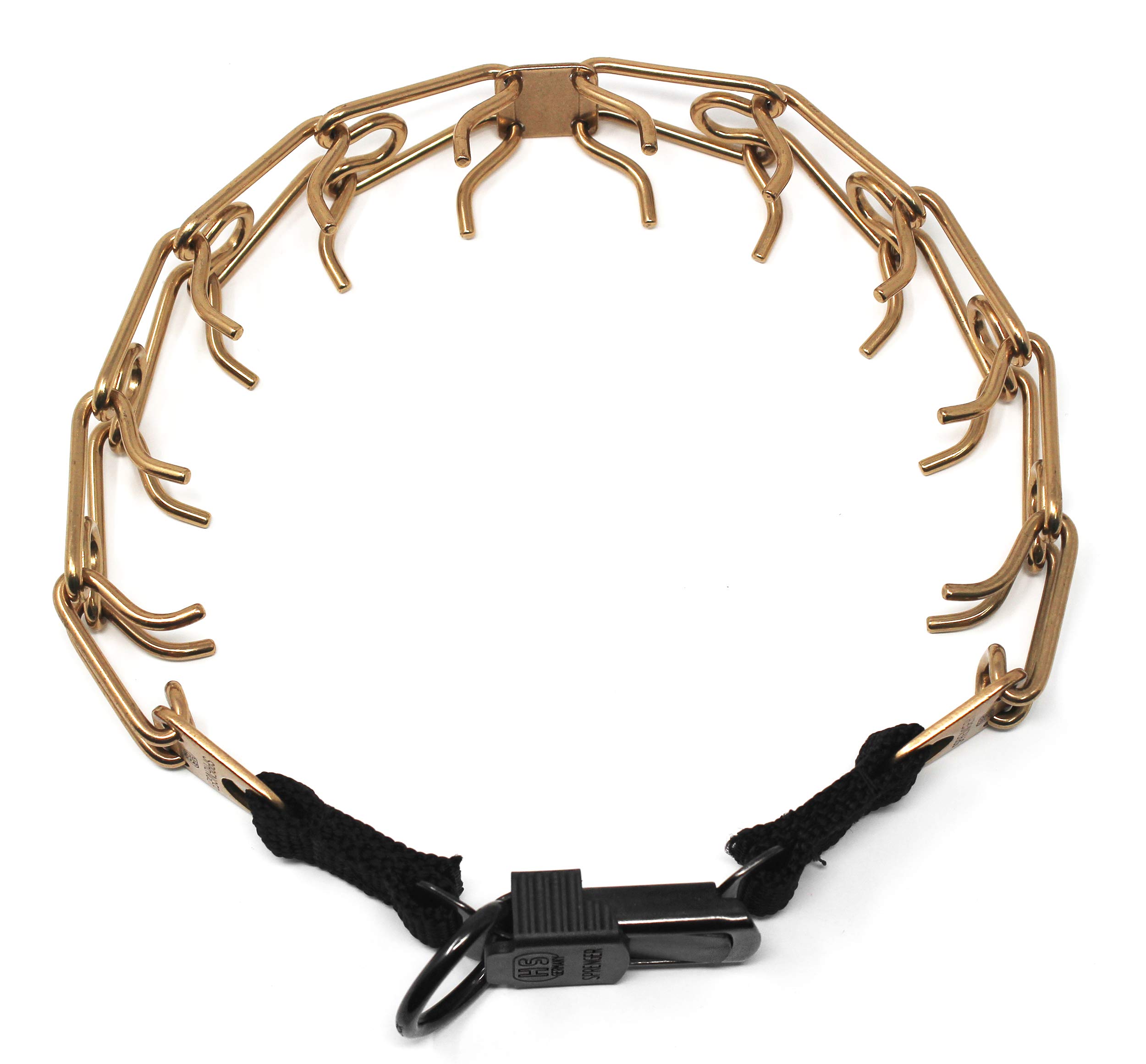 Coleira de adestramento para cães Herm Sprenger com fivela de liberação rápida, coleira para animais de estimação, hipoalergênica, sem níquel, sem puxar, para cães, feita na Alemanha, 4 mm x 61 cm, grande