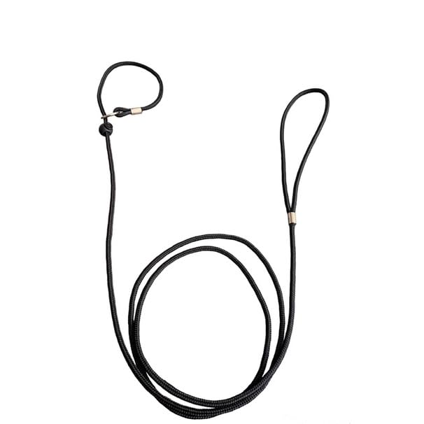 Coleira Guia Unificada Anti Puxao 1,5m Corda 6mm (Preto,1,50m) | Adestramento Profissional Para Cães Todos Portes