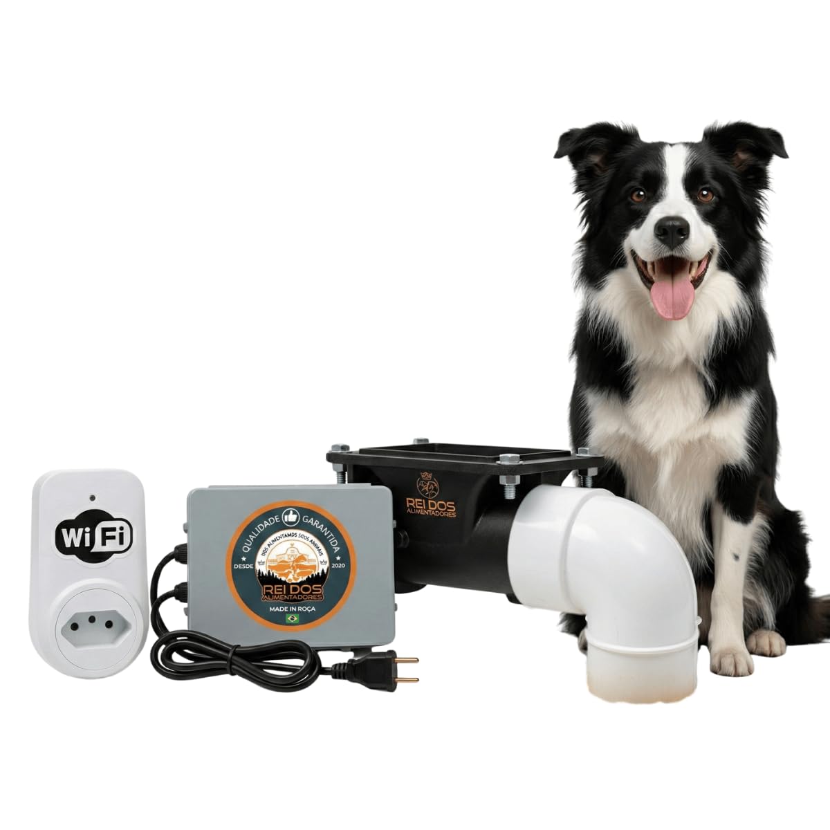 Alimentador Automático para Animais Dosador de Ração, Controle de Aplicativo WiFi plug e IP65 Para Uso Externo