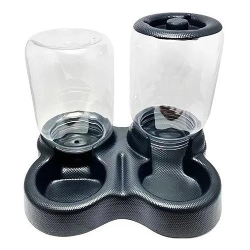 Comedouro E Bebedouro Duplo Automático Para Cães e Gatos 3L 1 5kg Alimentador Para Animais Prático e Portátil