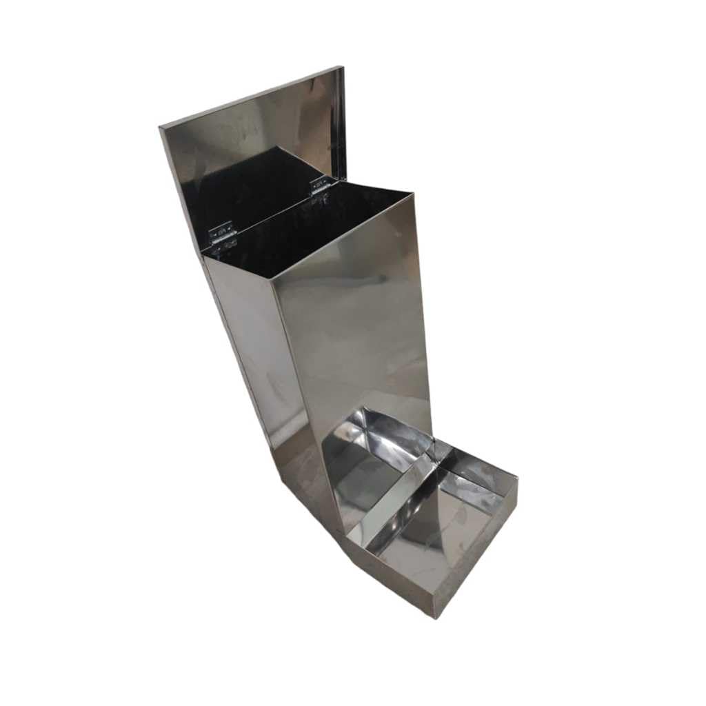 Comedouro Automatico Para Cães e Gatos 5kg | Material aço galvanizado. Com capacidade para até 5kg de ração, este comedouro é ideal para cães de médio e grande porte