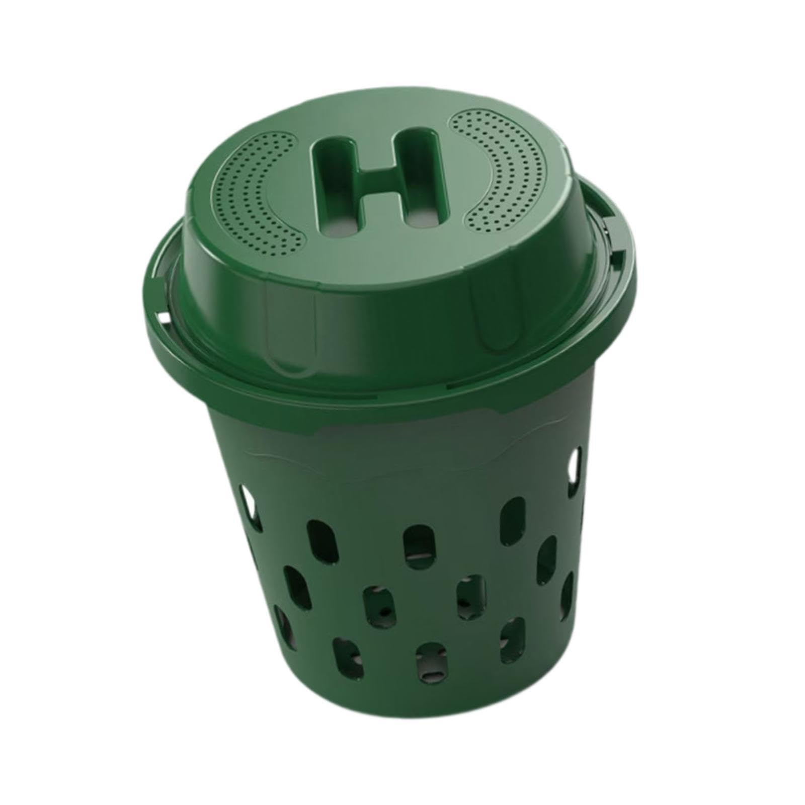 Composteira Portátil, Hermética Tampa Ventilada, Ideal para Resíduos Alimentares E Orgânico.