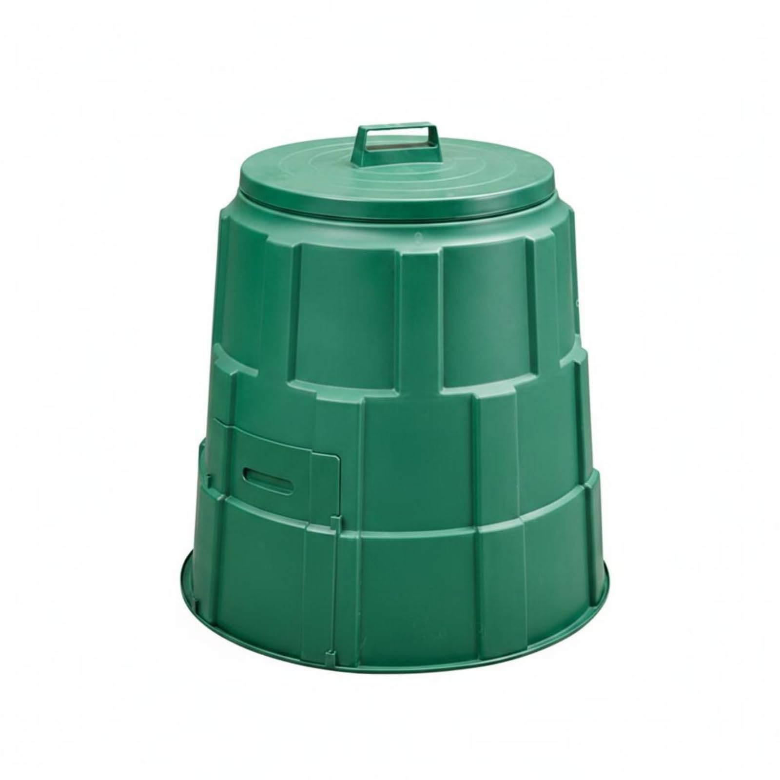 Composteira giratória para uso externo, composteira rotativa, barril orgânico, balde giratório com tampa, plástico PP, adequada para jardim, pátio e, Verde, Verde militar, 130L