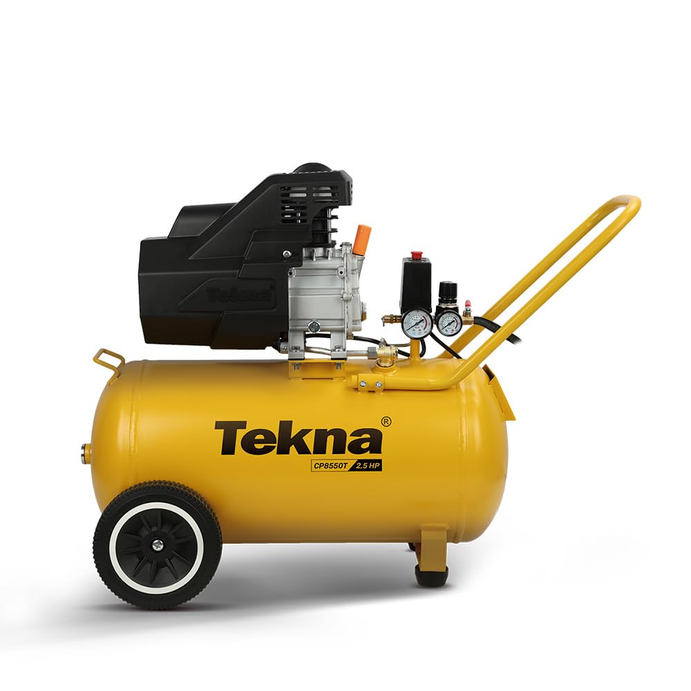Tekna Compressor de Ar CP8550T-1C 2,5HP 127V | 8 PCM | 120 PSI | Reservatório 43L | 2 Saídas de Ar | Profissional