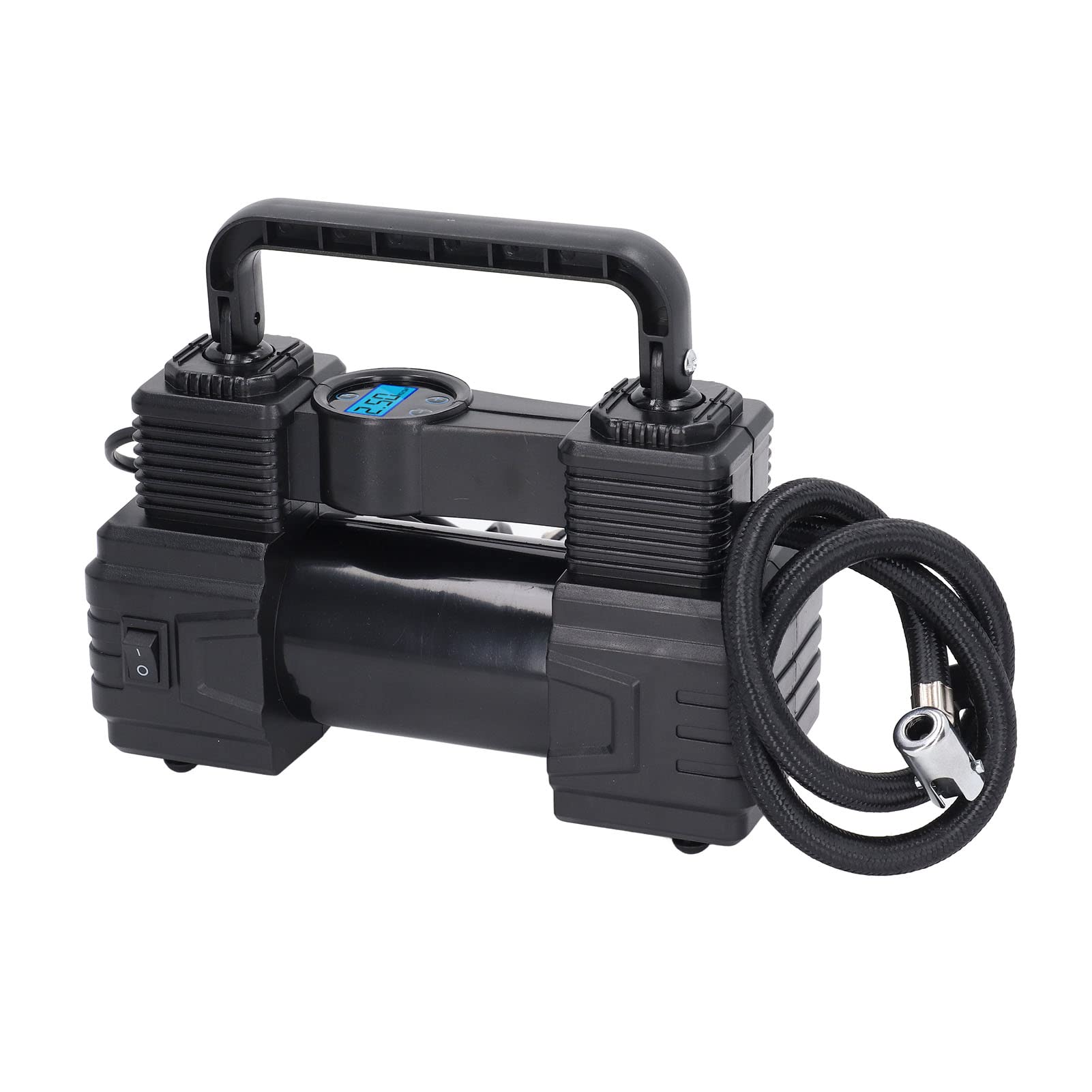 Estink Inflador de Pneus de Carro, Bomba de Pneu de Cobre Puro ABS 12V Com Medidor Digital, Compressor de Ar de Desligamento Automático LED 120PSI 50L Min para Carro SUV Caminhão RV Motocicleta