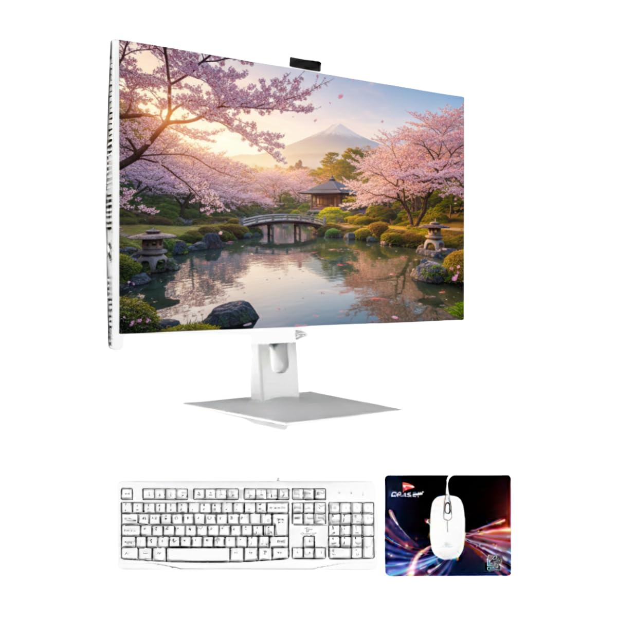 Computador All in One 23.8" Full HD Intel Core i7-7500U, 16GB RAM, SSD M.2 256GB, Wi-Fi Dual Band, Windows 11 Trial Pré-instalado Saídas HDMI/VGA com Teclado e Mouse - Grasep