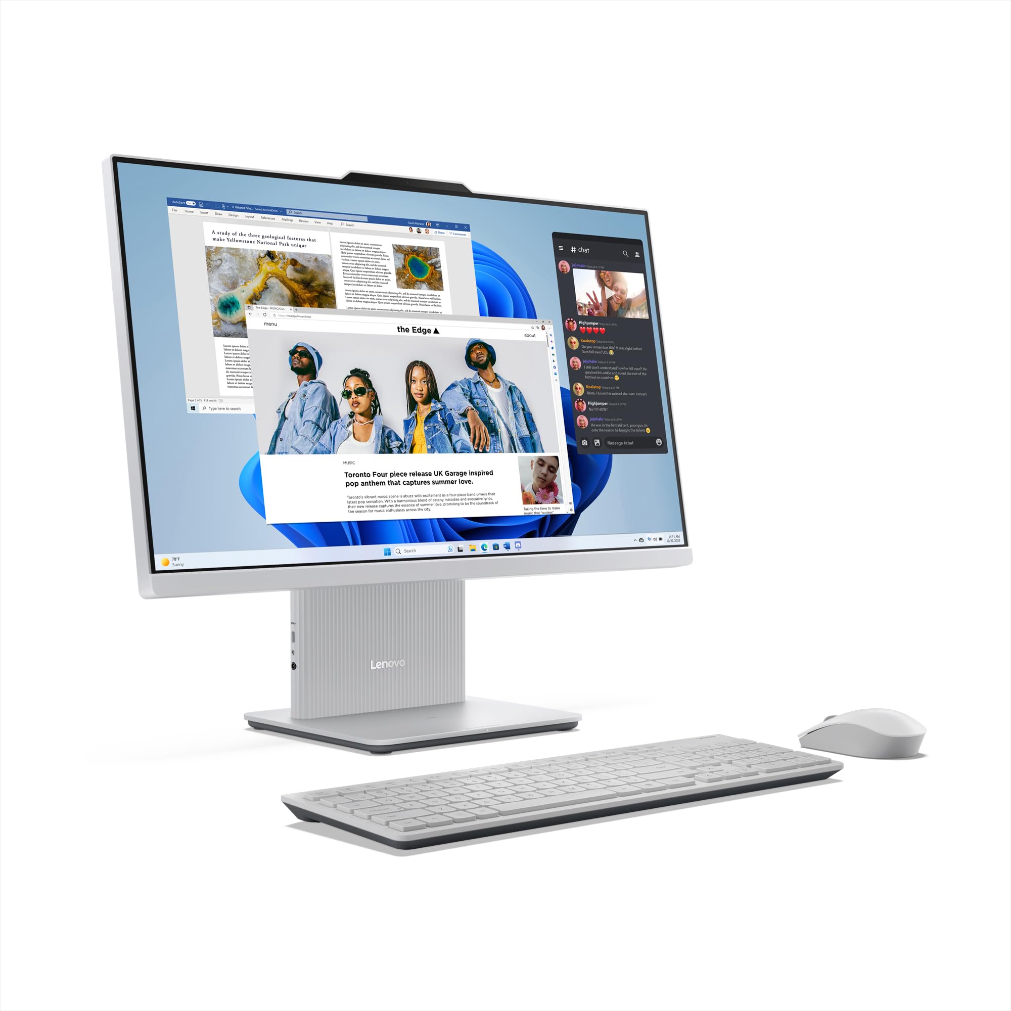 Computador Lenovo IdeaCentre All in One 24IRH9 Intel Core i7-13620H 16GB 512GB SSD Windows 11 Pro - F0HN00UGBO Cloud Grey