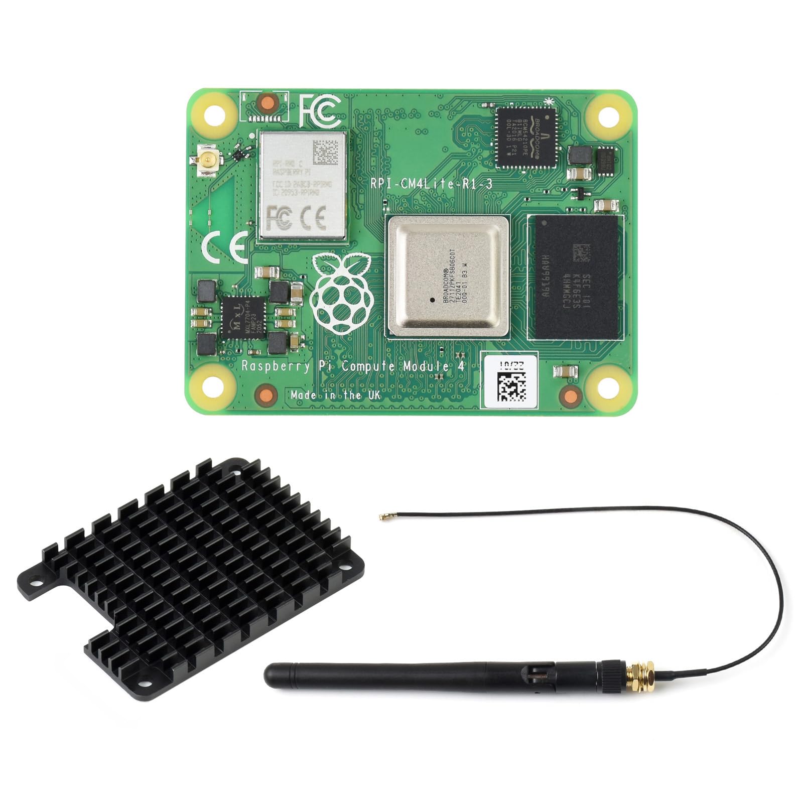Waveshare Raspberry Pi Compute Module 4 the Power Of Raspberry Pi 4 in A Compact Form Factor 2GB RAM 0GB (Lite) eMMC Flash with Wifi