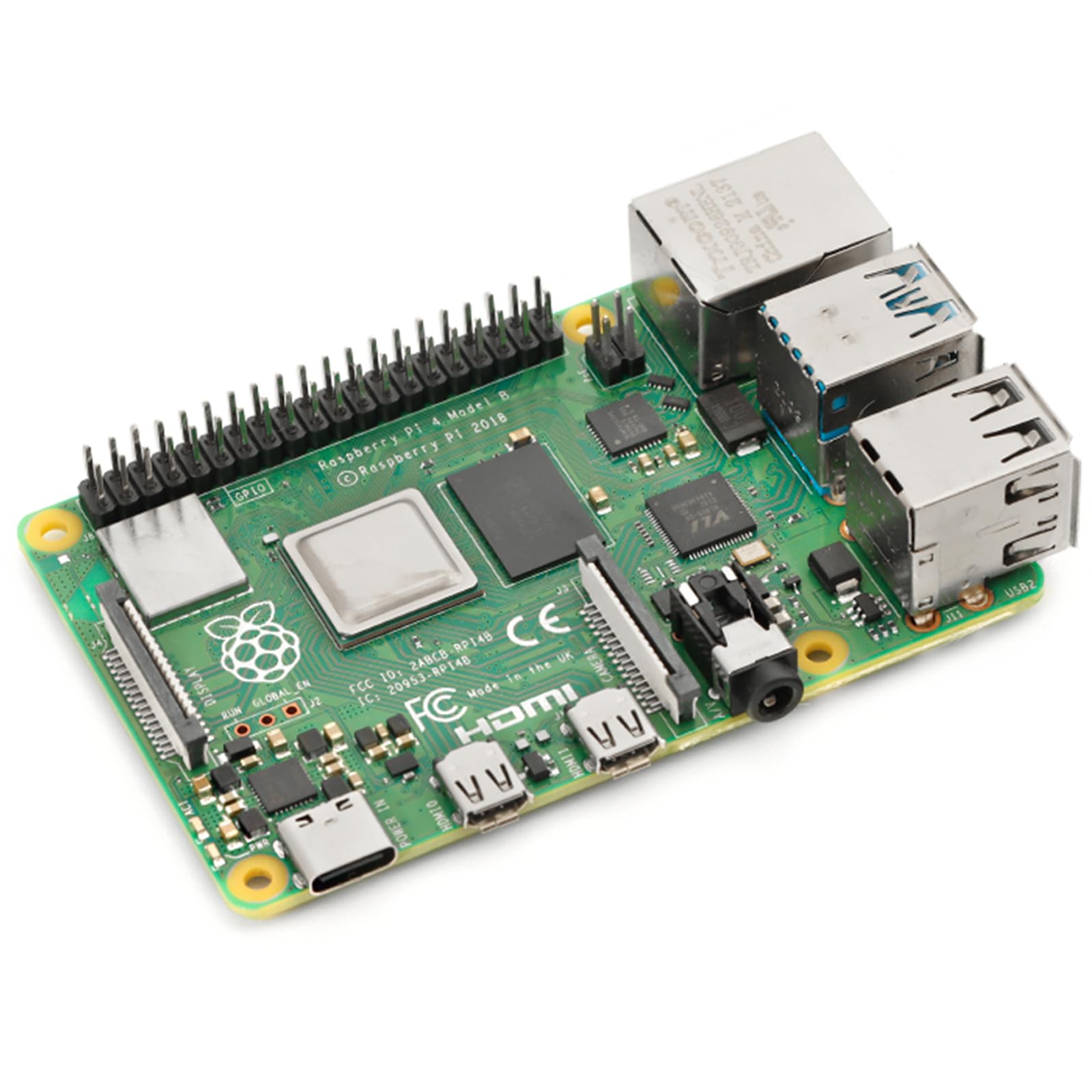 Placa de Desenvolvimento Raspberry Pi 4 Modelo B 4Gb 1.5Ghz Bluetooth 5.0 Wi-Fi Multifuncional e Universal para Aprendizado de Programação Em Python e Linux