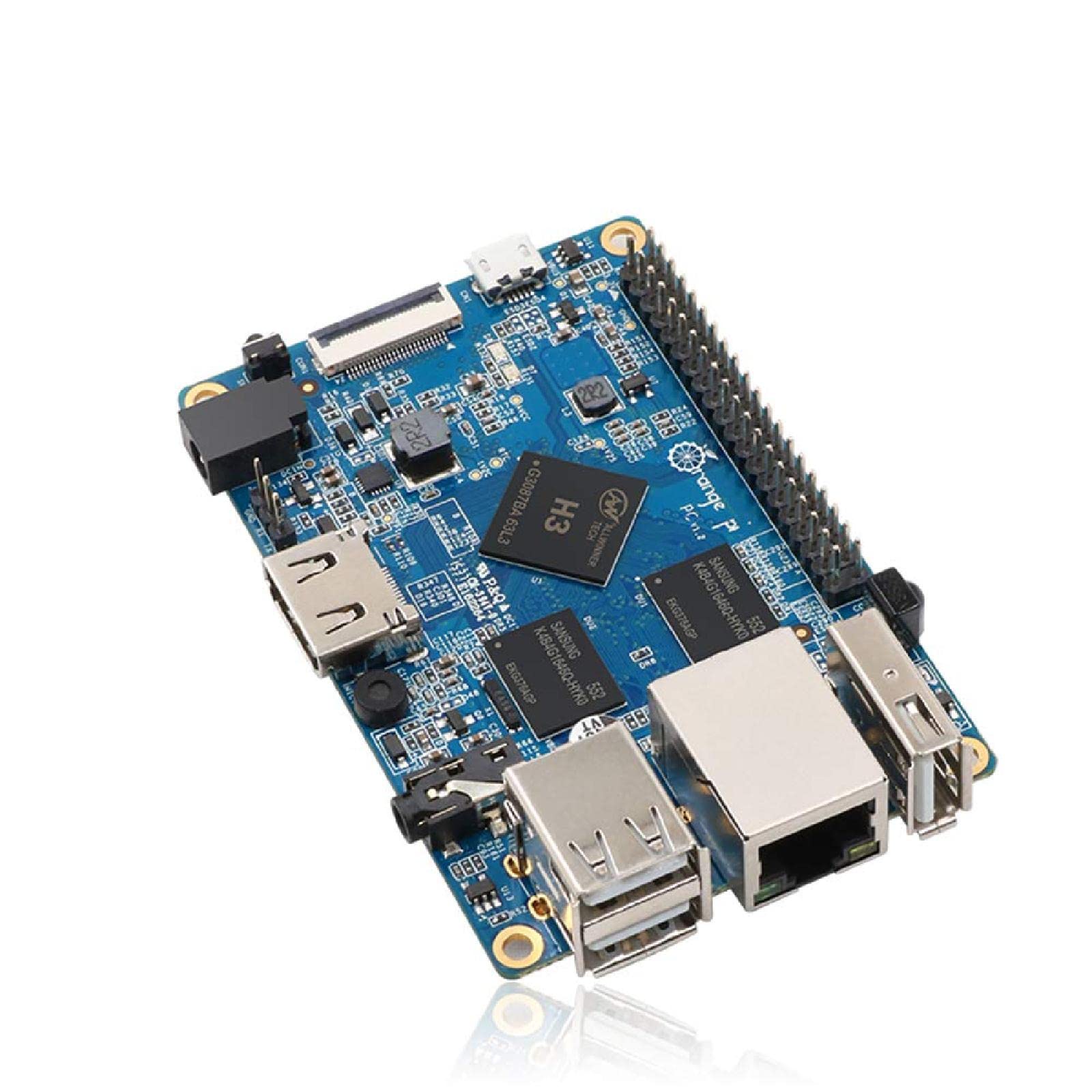 1 PCS Orange PI PC H3 Quad-core 1GB DDR3 Developer PCB Board Support RetroPIE Free RetroPIE System pode ser fornecido via e-mail Acessório